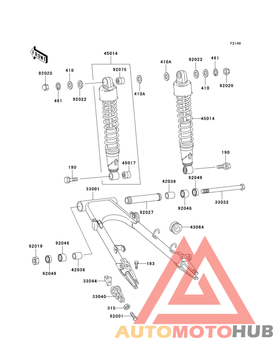 Swingarm/shock absorber