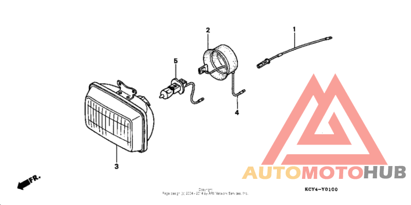 Headlight unit (optional)