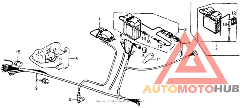 Wire harness + ignition coil