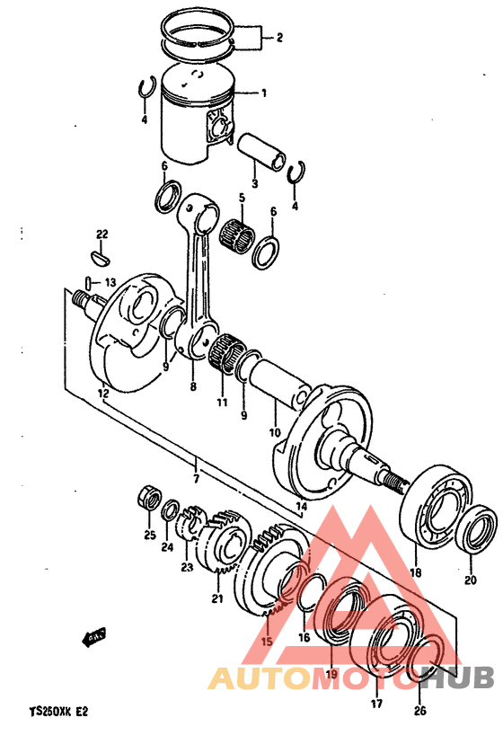 Вал коленчатый