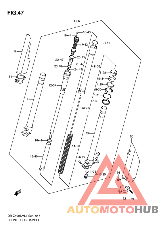 Демпфер передней вилки