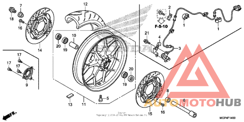 Переднее колесо
