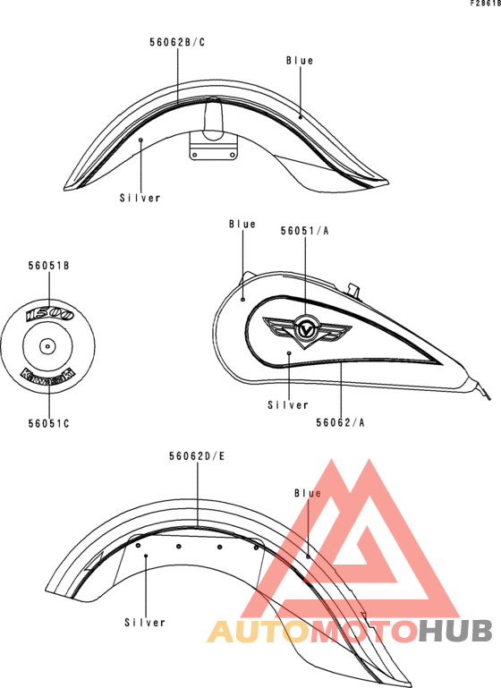 Decals(blue/silver)
