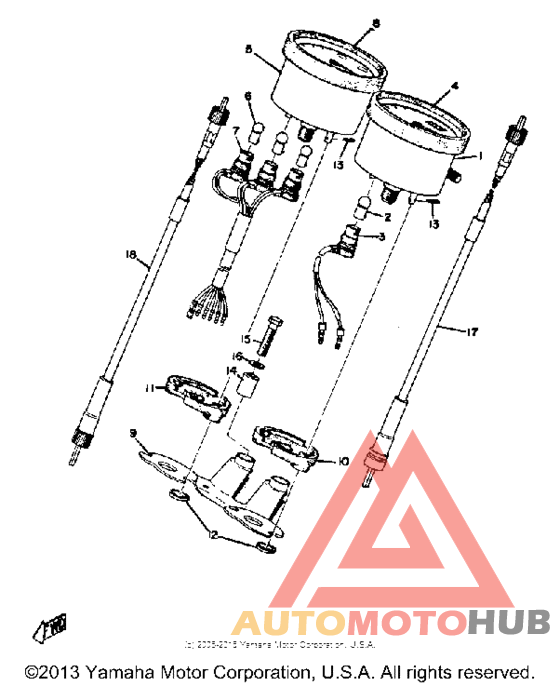 Speedometer tachometer