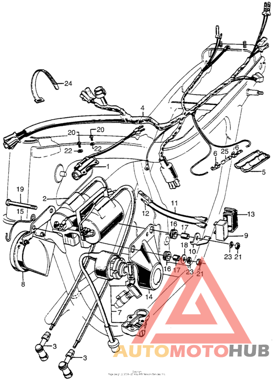 Wire harness + ignition coil + switch