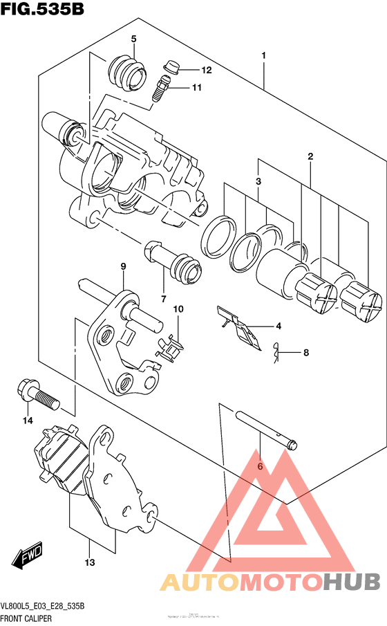 Front Caliper (Vl800L5 E33)