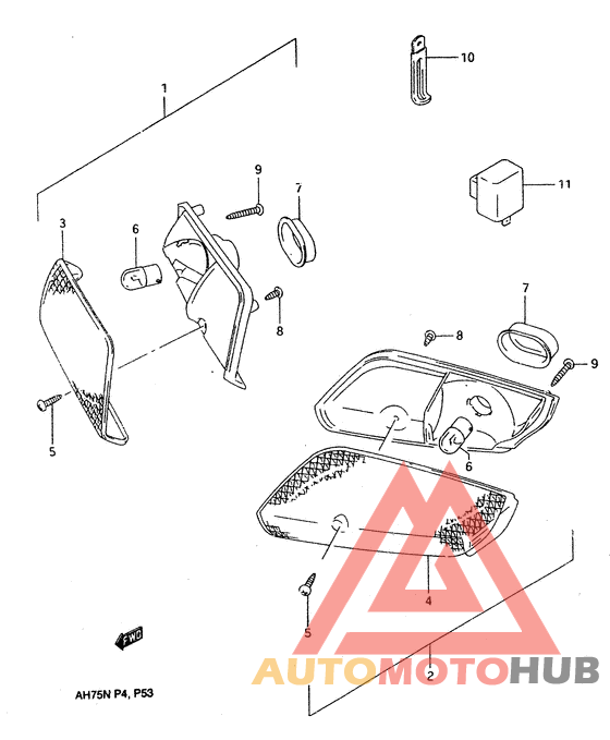 Front turn signal lamp