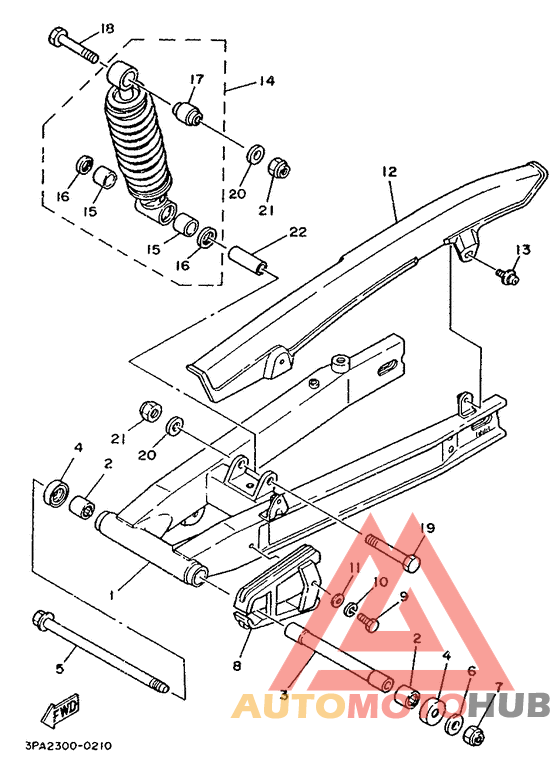 Rear arm. suspension