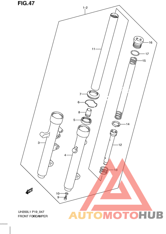 Демпфер передней вилки