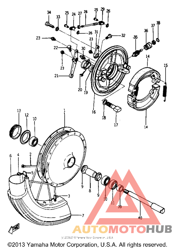 Переднее колесо