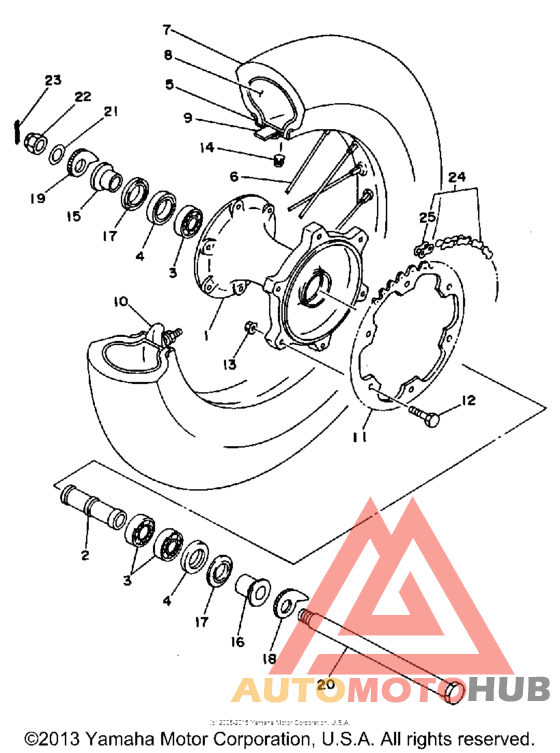 Переднее колесо