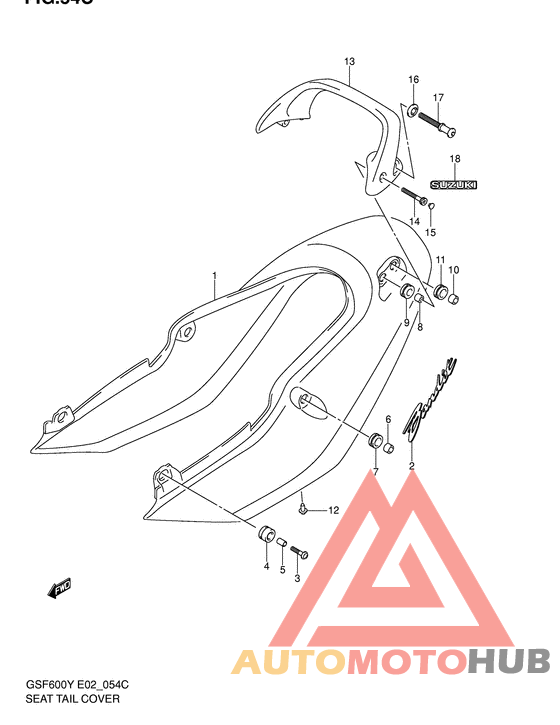 Обтекатель сидения