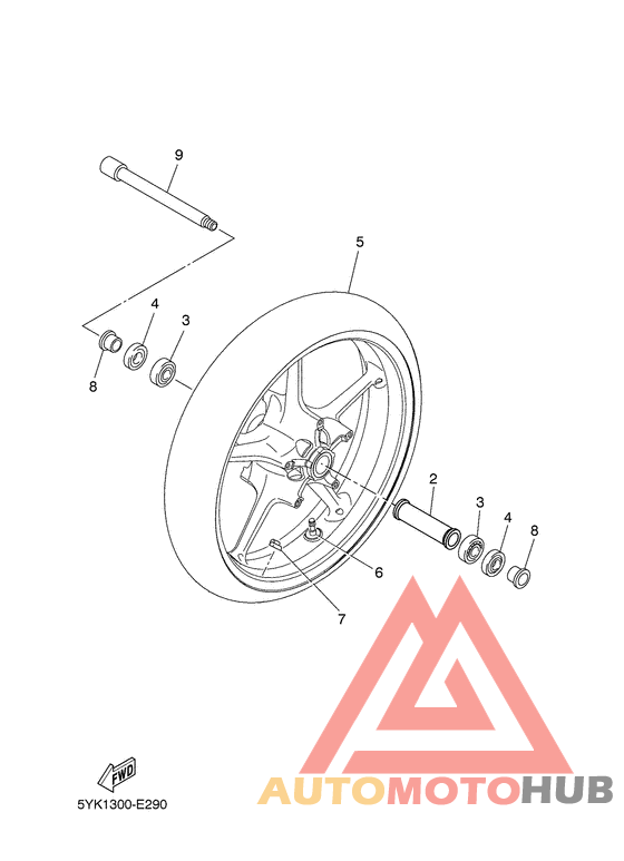 Переднее колесо