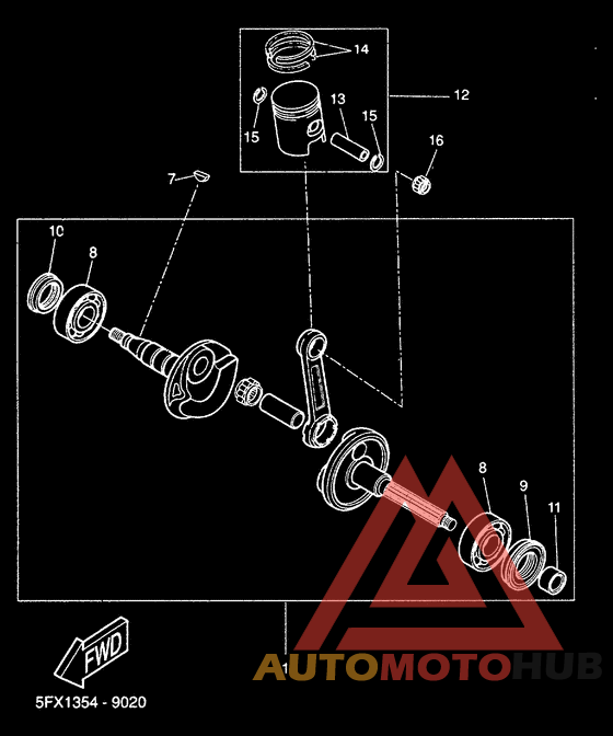 Ciguenal piston