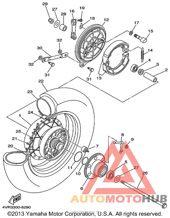 Переднее колесо