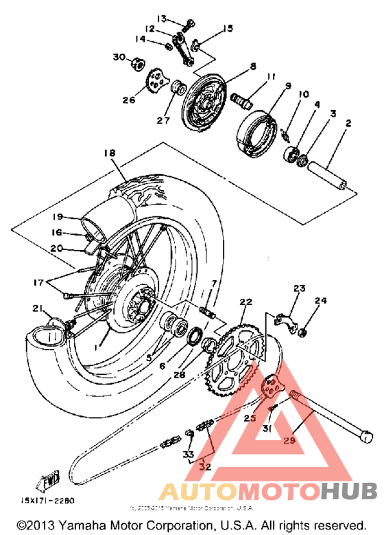 Переднее колесо