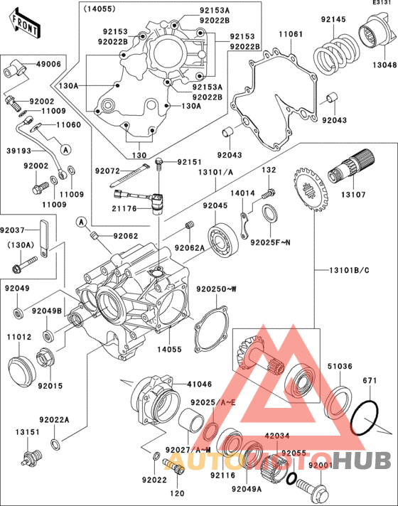 Front bevel gear(1/3)