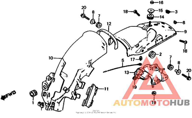 Задний бампер