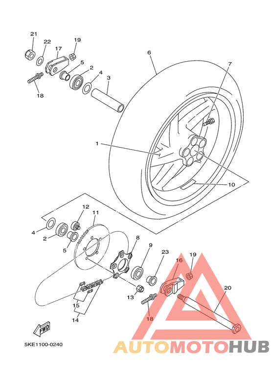 Переднее колесо