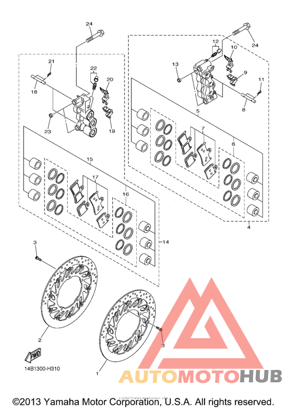 Передний суппорт