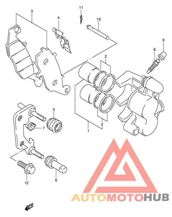 Передний суппорт