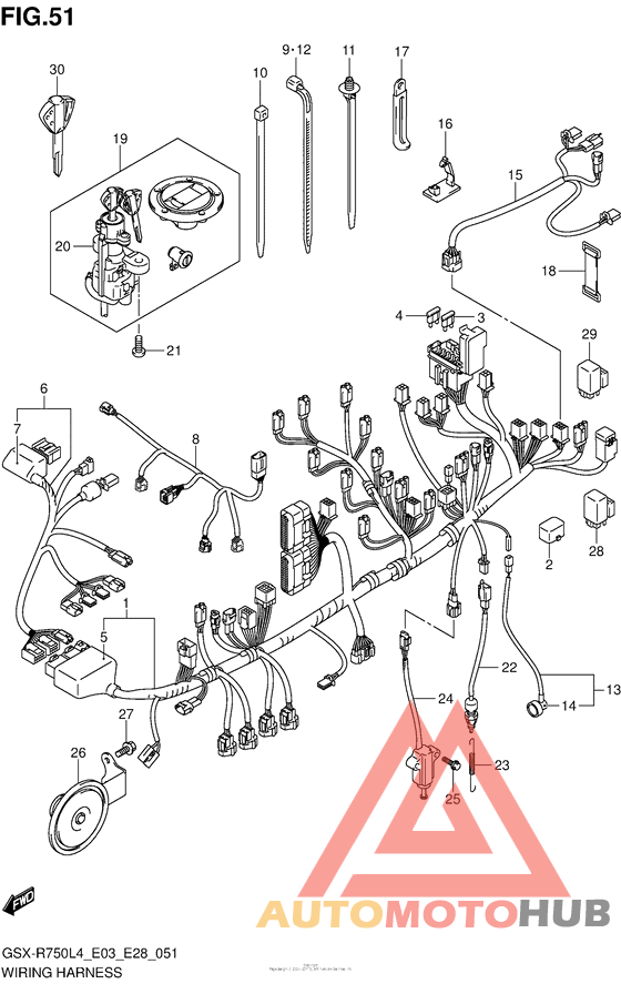Wiring Harness (Gsx-R750L4 E28)