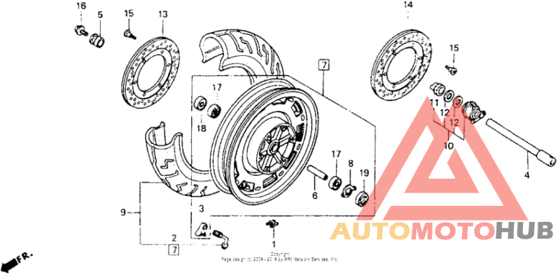 Переднее колесо