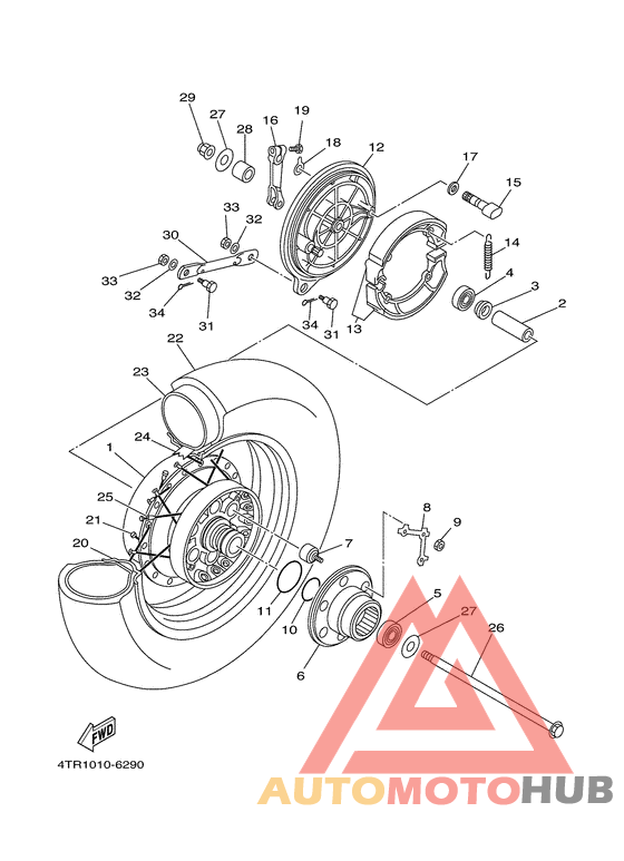 Переднее колесо