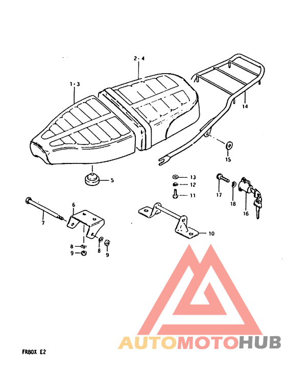 Double seat assy dark gray