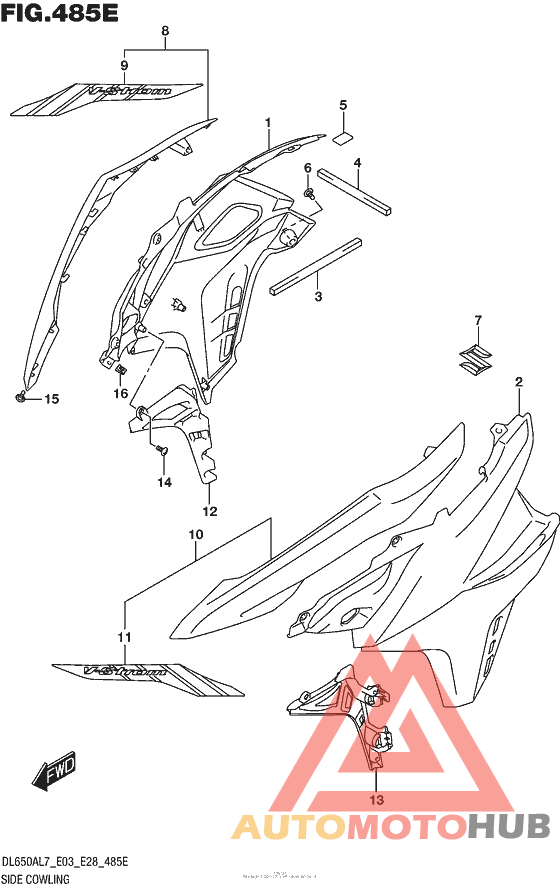 Side Cowling (Dl650Al7 E33) (For Yu1)