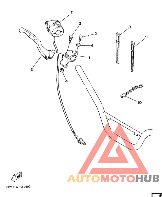 Handle switch. lever