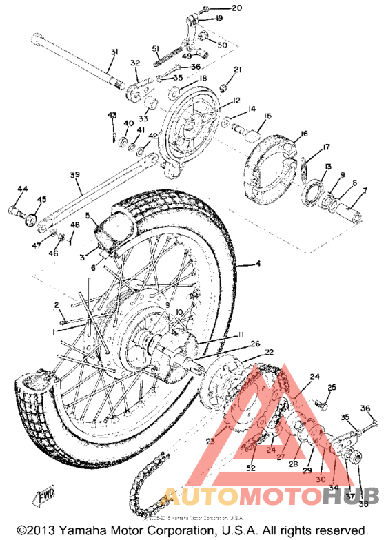 Переднее колесо