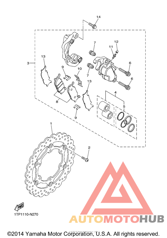 Передний суппорт
