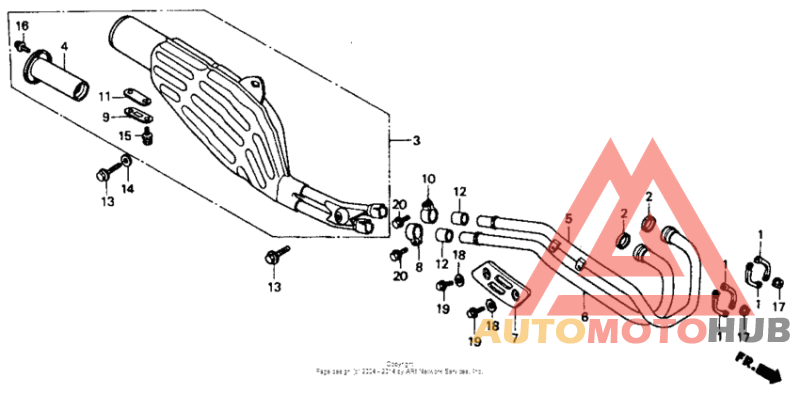 Exhaust muffler 88-90
