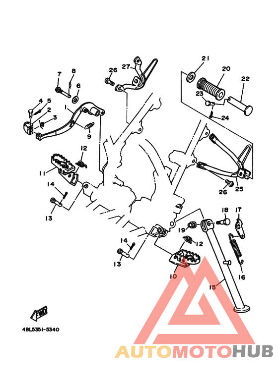 Support & repose pied