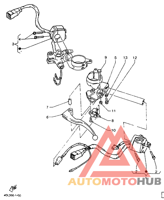 Handle switch. lever