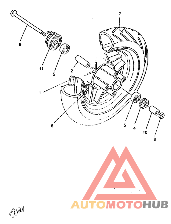 Переднее колесо