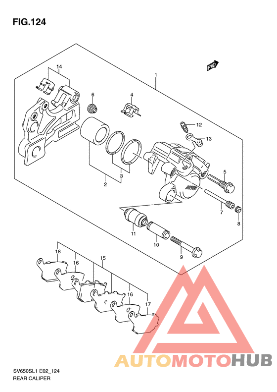 Задний суппорт