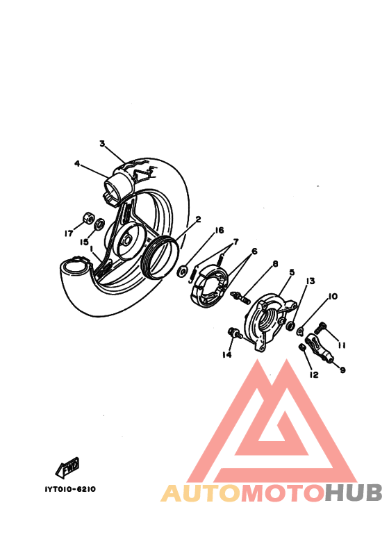 Rear wheel complete assy