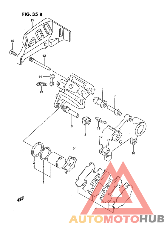 Задний суппорт