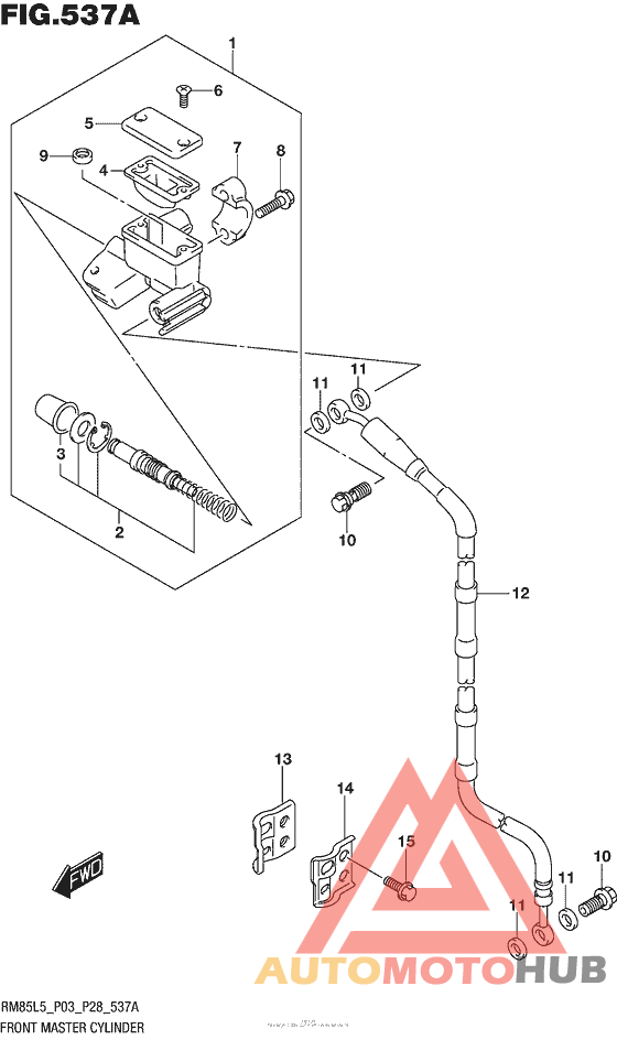 Front Master Cylinder (Rm85L5 P03)