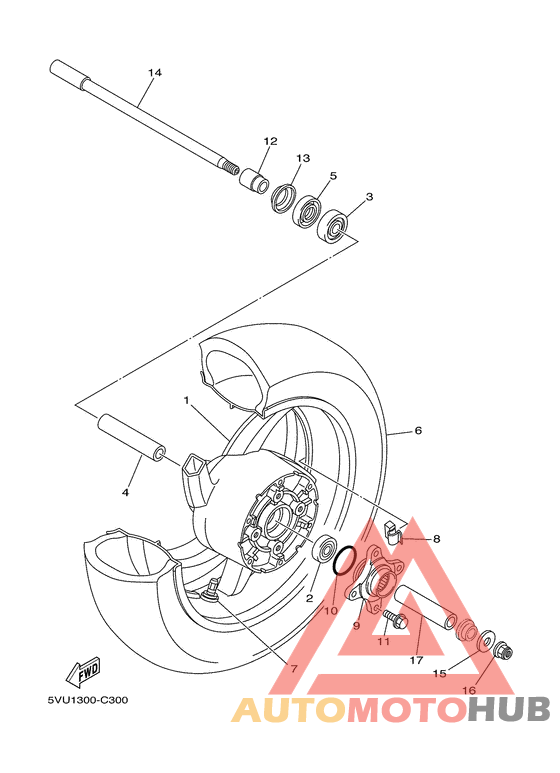 Переднее колесо