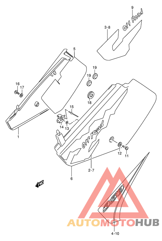 Обтекатель задний