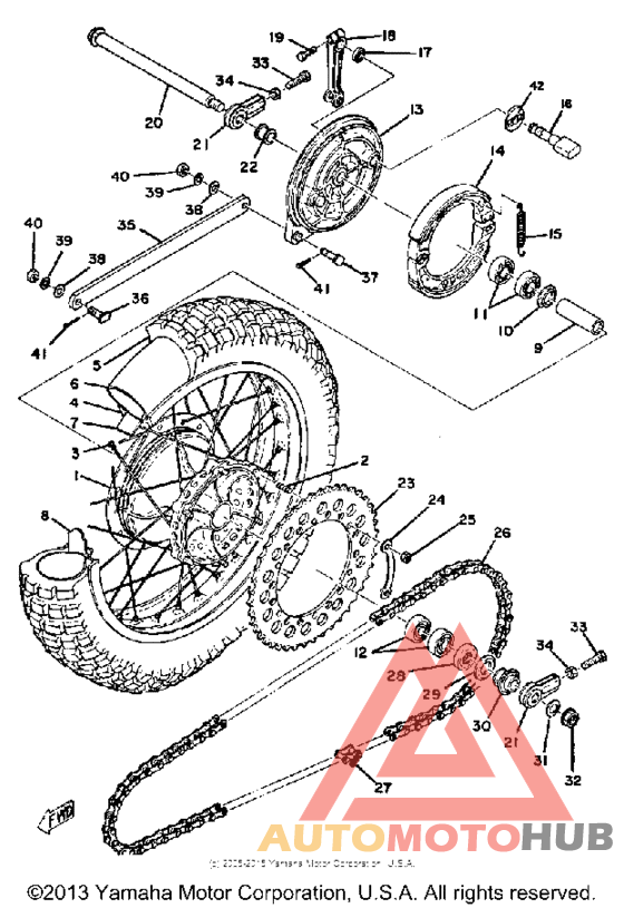 Переднее колесо