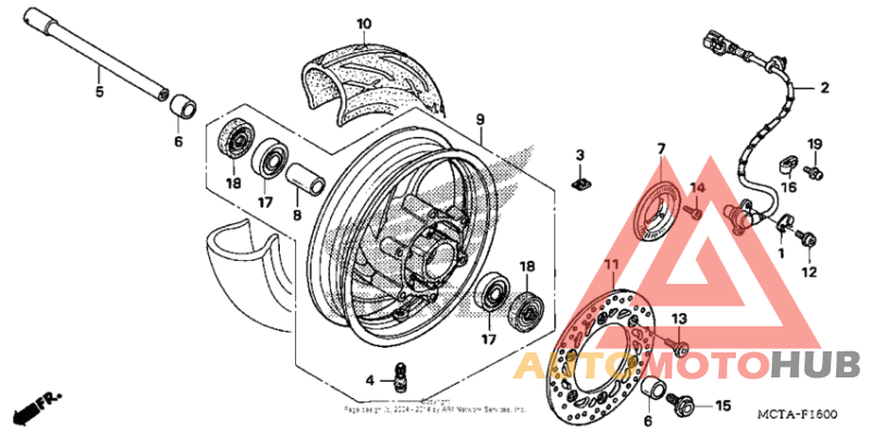 Переднее колесо