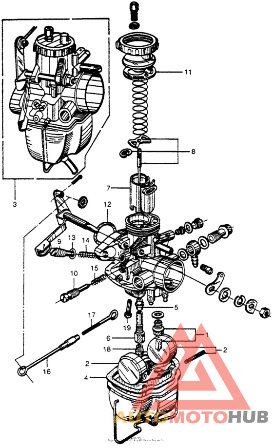 Left carburetor