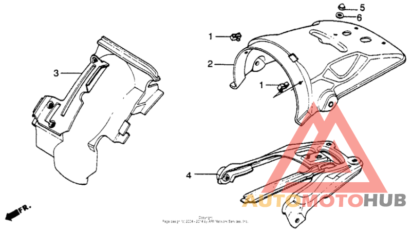 Rear fender 78-81