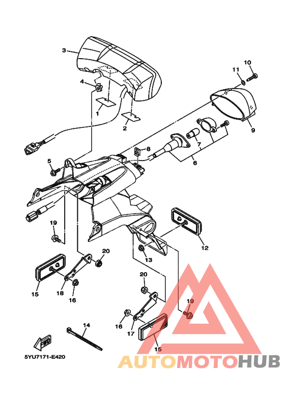 Taillight unit ass`y