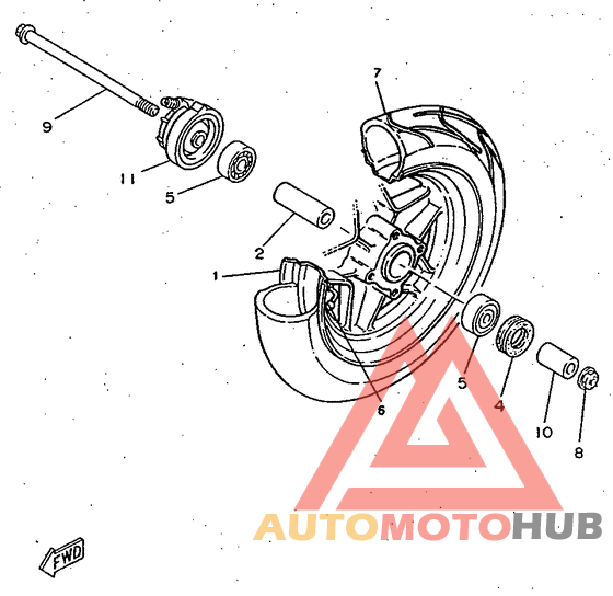 Переднее колесо