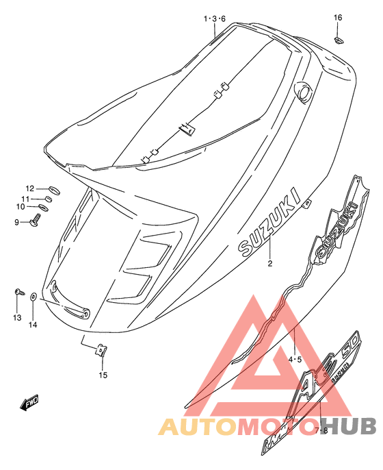 Обтекатель задний